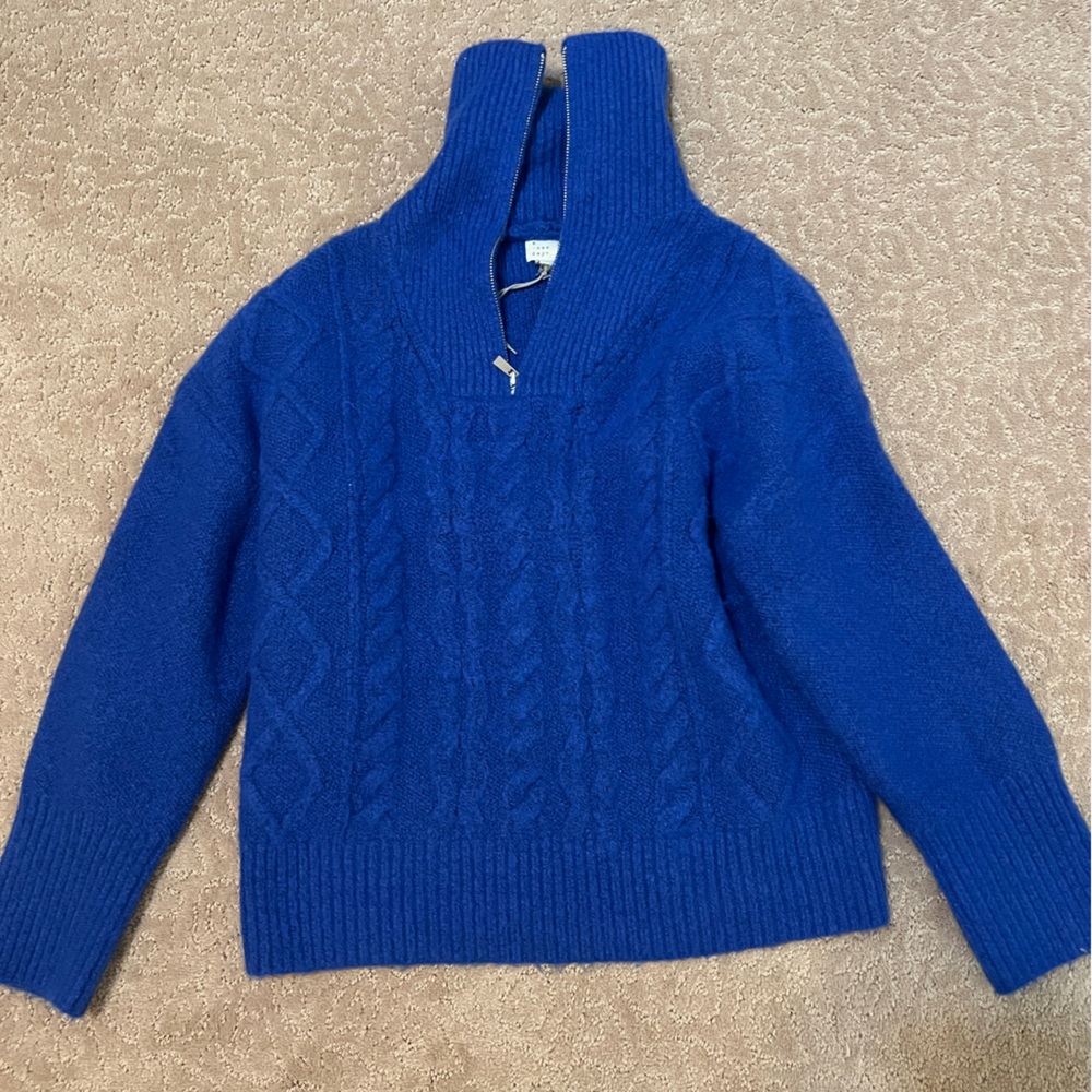 Target cobalt blue half zip sweater